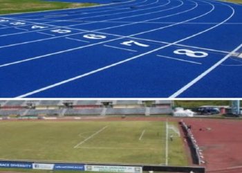 Material on site for new track at the National Stadium – Grange