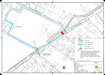 “Traffic Diversion Dutch Quarter Road, Caines Drive Intersection”