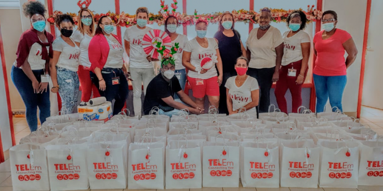 TelEm Group employees praised for food package donations to needy