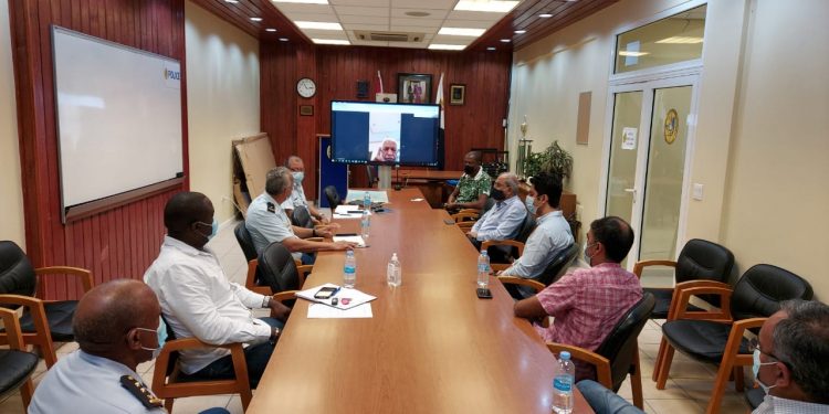 Meeting between Philipsburg Merchants association and Sint Maarten Police Force.