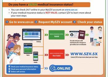 SZV is going cardless. Employees can request a MySZV account via www.szv.sx.