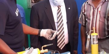 ECYS MInister drs. Samuel heads small delegation to NIPA for working visit