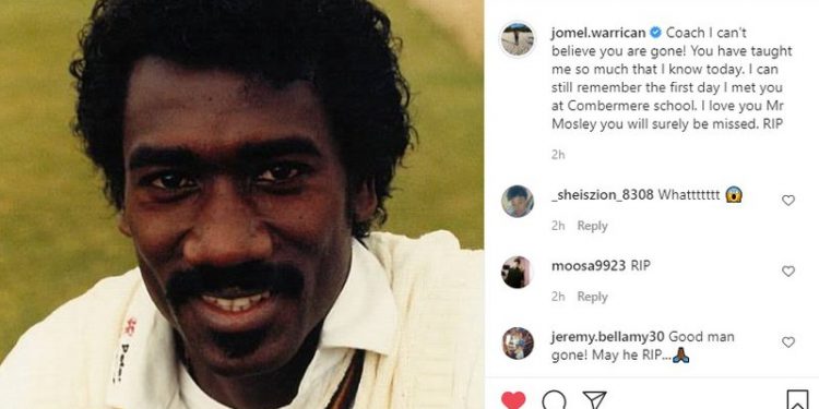 CWI pays tribute to Ezra Moseley, West Indies former player and coach