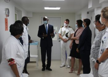 Governor Holiday pays working visit to the COVID-19 Vaccine administering Locations