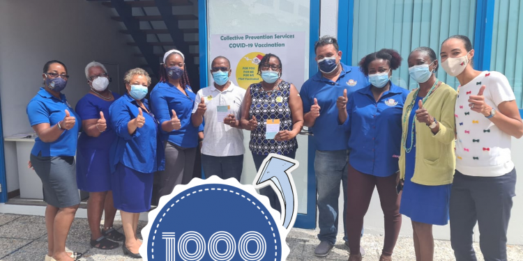1000th COVID-19 Vaccine Administered. Sint Maarten Protected Together