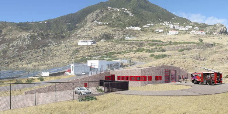 The construction of a new fire station on Saba to start in April