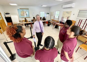 Polling station open, students observe elections