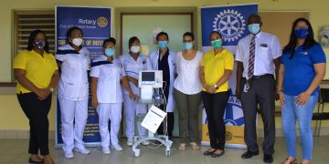 Rotary Sunrise and Rotary Sunset Donate Fetal Monitor to SMMC