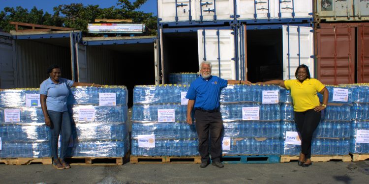 Rotary Sunset, Rotary Mid Isle, and Heavenly Water Send Aid To St. Vincent