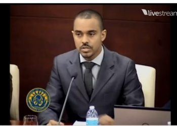 Minister of VROMI quizzed by Chairman of Parliament during draft national ordinance establishing the budget of Sint Maarten