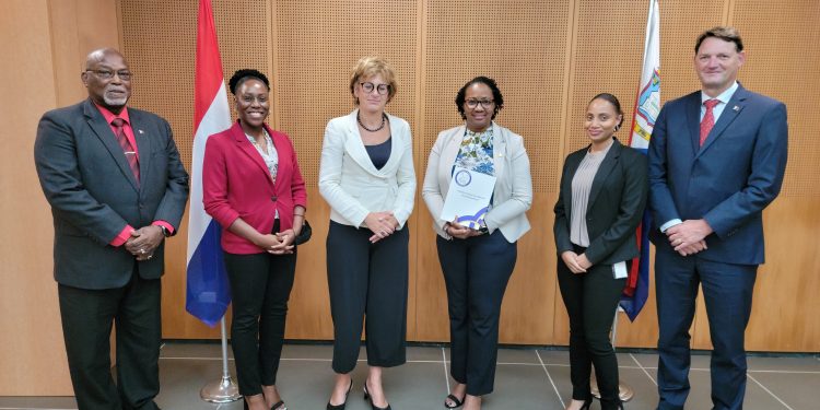 Prime Minister Jacobs presented with Integrity Chamber 2020 annual report