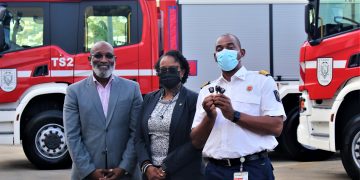 Emergency response capacity of the Sint Maarten Fire Department improved with delivery of three custom-made fire trucks