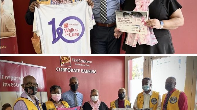 Sint Maarten Lions Club ContributesTowards Drive for the Cure.