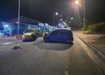 Another accident on A.J.C. Brouwers road on early Sunday morning