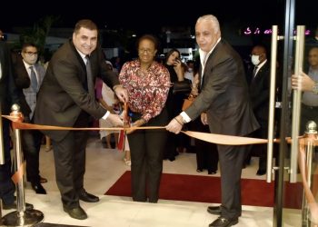Prime Minister Jacobs commends Ashley Furniture Homestoreon grand opening