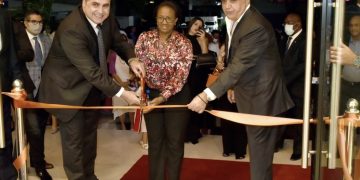 Prime Minister Jacobs commends Ashley Furniture Homestoreon grand opening