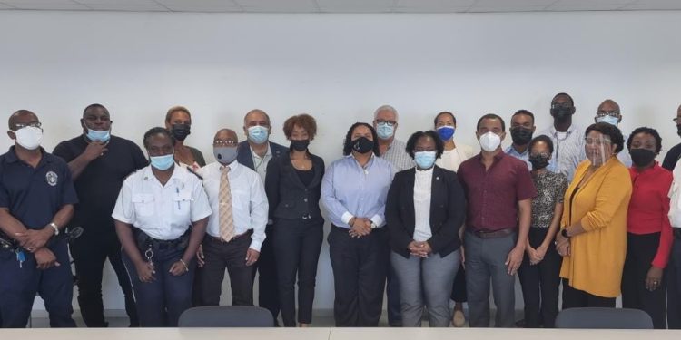 Parliament Justice Committee visits the Prison and House of Detention for a tour of the facility.