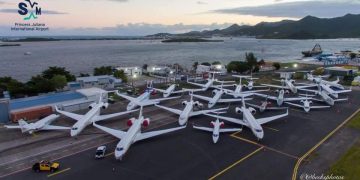 High Demand for Corporate Jet parking at Princess Juliana International Airport