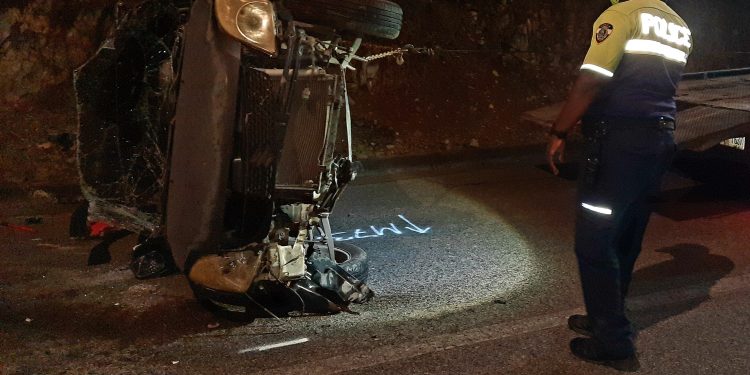 Another road fatality recorded, driver was not wearing seat belt  