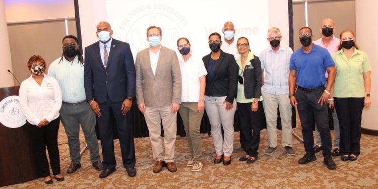 Minister Ottley and Simpson Bay Resort signs off on Food and Beverages training center