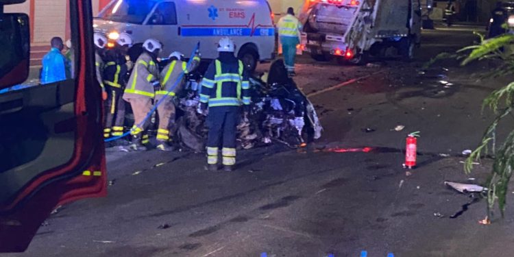 Accidente grave en Bush road