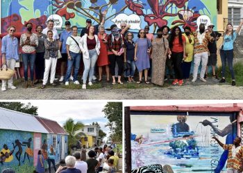 Más murales añadidos al paisaje urbano de Philipsburg
