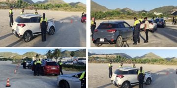 La policía realizó controles de tránsito