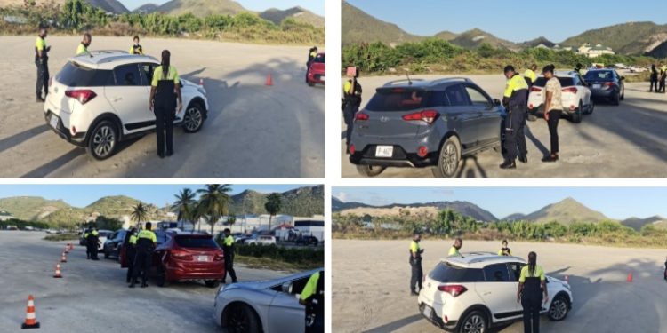 La policía realizó controles de tránsito