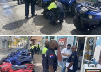La policía estuvo ocupada realizando controles en Philipsburg