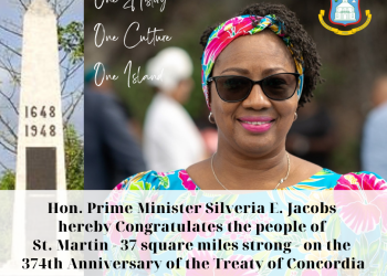 La Primera Ministra Silveria E. Jacobs conmemora 374° Aniversario del Tratado de Concordia