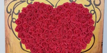 Obra de arte de Magueda Jackson en exhibición en la Casa del Parlamento