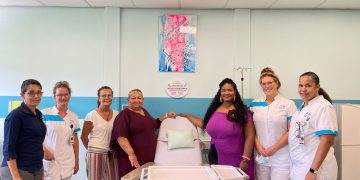 Positive y Elektralyets Foundation donan pintura de esperanza a la sala de terapia lV de SMMC