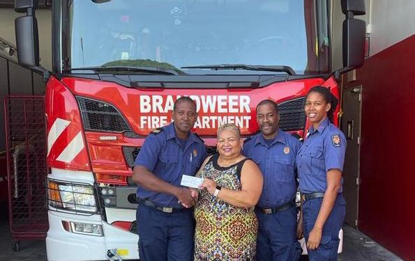 Fire Fighters Foundation donates close to two thousand dollars to Positive Foundation and Elektralyets Foundation