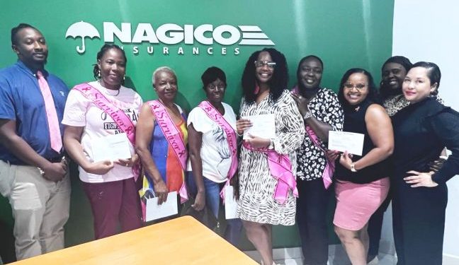 Las sobrevivientes del cáncer de mama, hacen una visita de cortesía a a la oficina de Nagico