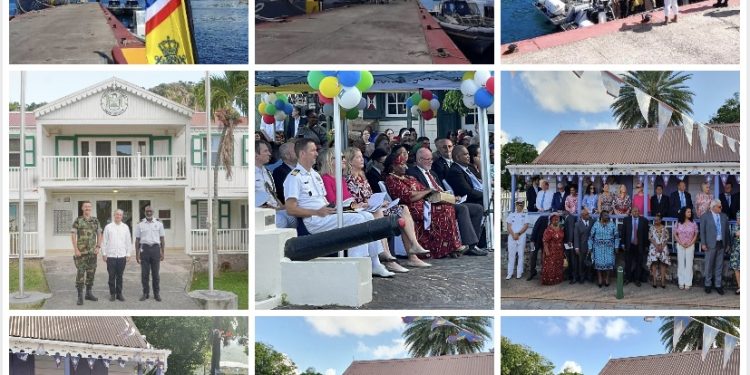 Visita del Comandante de la Armada, Director de la Guardia Costera Holandesa del Caribe, a las Islas de Barlovento