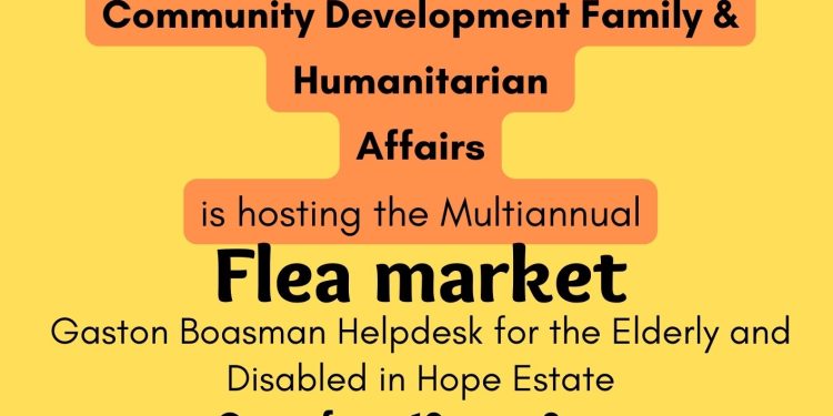 CDFHA en colaboración con la Asociación de Trabajadores Sociales de Sint Maarten se enorgullece en presentar su primer Flea Market plus plurianual