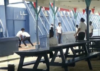 La policía está nuevamente ocupada lidiando con peleas escolares.