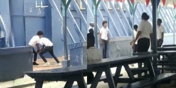 La policía está nuevamente ocupada lidiando con peleas escolares.