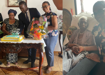 Celebración de los 104 años de vida de la señora Carmen Carrington