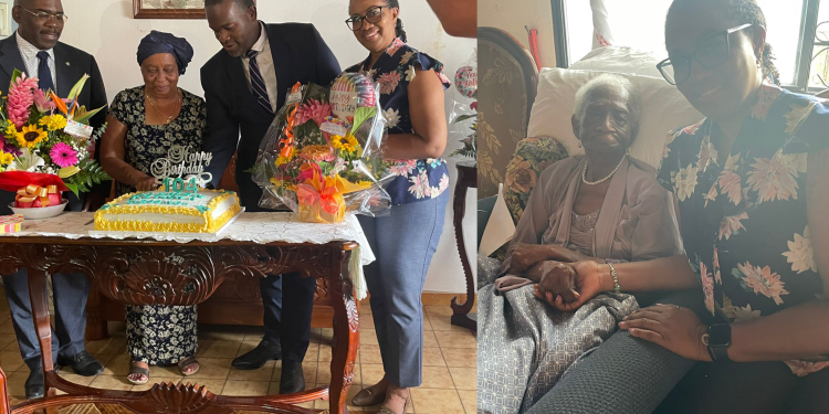 Celebración de los 104 años de vida de la señora Carmen Carrington