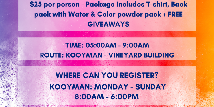 Color Walk ’23 está programado para el 5 de febrero. Marque sus calendarios