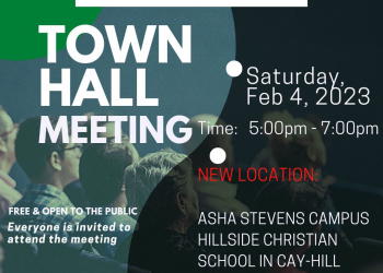 Cambio de lugar para la reunión del ayuntamiento de la comunidad de Cay-Hill que ahora se llevará a cabo en el campus de Cay-Hill de la escuela cristiana Asha Stevins Hillside