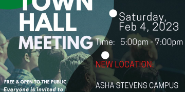 Cambio de lugar para la reunión del ayuntamiento de la comunidad de Cay-Hill que ahora se llevará a cabo en el campus de Cay-Hill de la escuela cristiana Asha Stevins Hillside