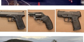 Tres (3) hombres detenidos y tres (3) armas de fuego incautadas durante controles de tránsito.