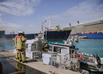 Los servicios de emergencia y el personal de PSG concluyen un ejercicio de seguridad marítima en vivo a gran escala