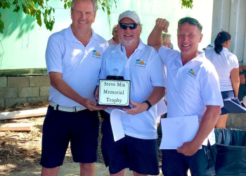 El equipo de Jan Peter Holtland, Andy Holmes y Keith Graham gana el 3er torneo de golf Steve Mix Memorial