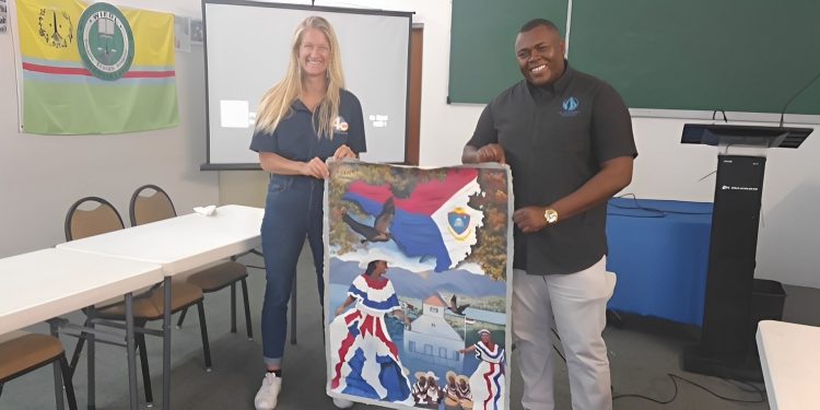 “La Fundación Le Sommet dona un lienzo único a NPower”.