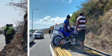La policía incauta tres pasolas en el control de tráfico en A.J.C Brouwers Road