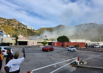 Incendio en la Biblioteca Old Jubilee en Phillipsburg