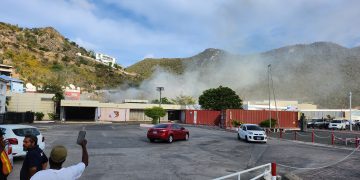 Incendio en la Biblioteca Old Jubilee en Phillipsburg